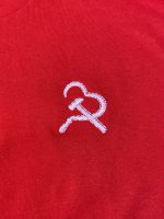 Heart and Sickle Embroidered Red Tee - 3SJ Shop