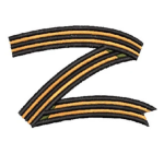 Russia Z Ribbon of Saint George Embroidered T-shirt георгиевская лента - 3SJ Shop