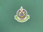 Hamas, Islamic Resistance Movement, Harakat al-Muqawama al-Islamiya, Palestinian militant group, Gaza, Al-Qassam Brigades, Dome of the Rock, crossed swords, resistance emblem, Arabic text, Palestinian resistance, Islam, jihad, Islamic symbol, collector’s patch, embroidered patch, Middle East conflict, militant insignia, green and white patch, Palestine liberation.
