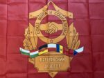 Warsaw Pact Flag, Варшавский Договор, Союз мира и социализма, Cold War memorabilia, Eastern Bloc flag, socialist flag, collector’s flag, reenactor flag, military alliance flag, historical reproduction, Soviet Union flag, USSR, Bulgaria, East Germany, Romania, Hungary, Czechoslovakia, Warsaw Treaty, 150 cm x 90 cm flag, polyester flag, communist symbol, socialism, educational flag, replica flag, historical flag, Cold War display, Soviet history, Eastern Europe flag