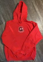 Abu Ali Mustafa Brigades hoodie, PFLP military wing hoodie, red militant symbol hoodie, resistance movement apparel, Palestinian revolutionary hoodie, Middle Eastern militant emblem clothing, Popular Front for the Liberation of Palestine, red embroidered logo hoodie, political statement streetwear, كتيبة الشهيد أبو علي مصطفى, الجبهة الشعبية لتحرير فلسطين, زي المقاومة الفلسطينية, سترة بغطاء رأس بشعار مقاوم, ملابس الجبهة الشعبية, collector’s edition, militant-inspired fashion, PFLP hoodie.