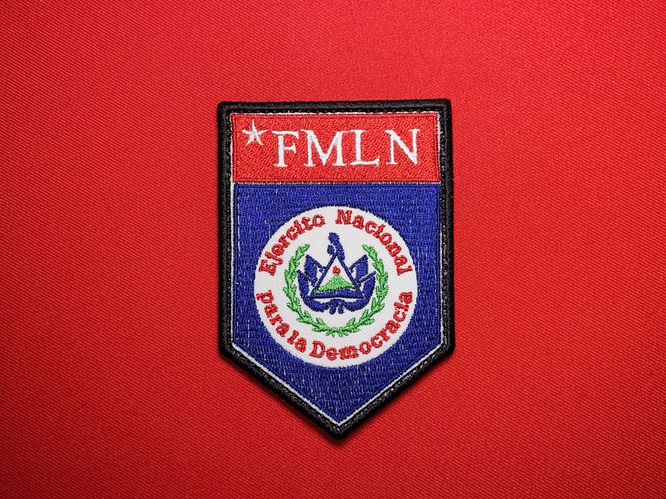 FMLN – Ejército Nacional para la Democracia Patch (4”) - 3SJ Shop – Rare \u0026  Custom Military Embroidered Patches \u0026 accessories, image size:2624x1968