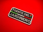 Gente del Jardinero Patch (4x2) - Mexican Tricolor ID Tab with Rose - Image 3
