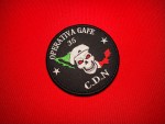 Operativa GAFE 35 CDN embroidered patch with skull beret design, Cartel del Noreste patch Mexico map green white red, Tropa del Infierno style cartel patch 3.5 inch circular black morale patch, Los Zetas successor CDN insignia patch skull red eyes Mexico outline, narco cartel themed embroidered badge Operativa GAFE patch collector display