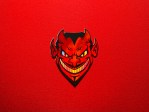 Red Devil Head Sticker – 000666 Style Demon Face Decal
