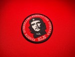 Embroidered 3.5-inch reproduction patch of the ELN Frente Guerrillero Ernesto Che Guevara featuring Che Guevara’s portrait on a red circular background.